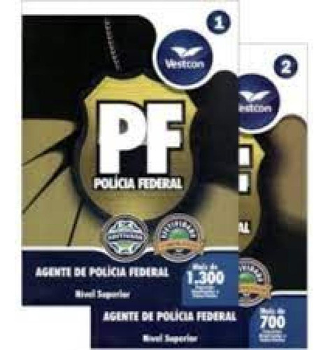 PF AGENTE DE POLICIA FEDERAL 2 VOLUMES, de PIMENTEL,ERNANI. Editorial VESTCON, tapa mole en português