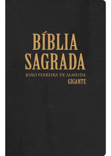 Bíblia RC gigante - Capa semi luxo preta, de Almeida, João Ferreira de. Geo-Gráfica e Editora Ltda, capa dura em português, 2019