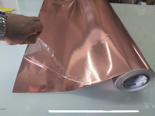 Vinil Adesivo Rose Gold Para Envelopar Móveis 5m X 50cm