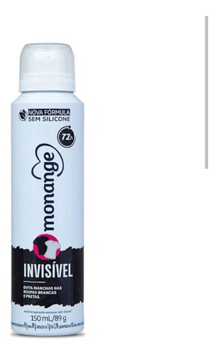 Desodorante Aerossol Antitranspirante Monange Feminino Invis
