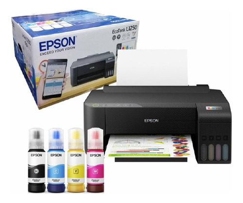 Impresora Epson L1250 Ecotank Wifi Color Negro