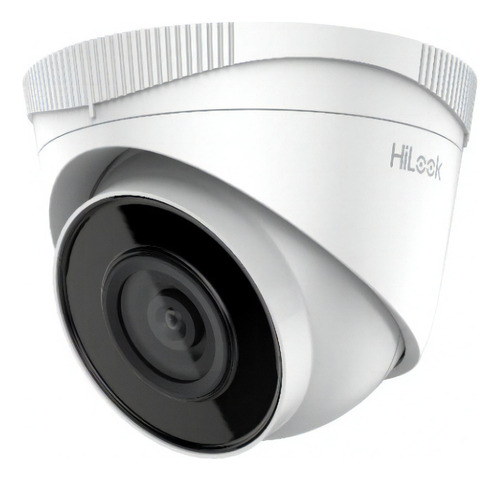 Cámara de seguridad Turret IP Hilook de 4MP Domo Ipc-T240H / Para exterior con protección IP67 / Opción de alimentación PoE / Lente de 2.8mm - CCTV - Color Blanco