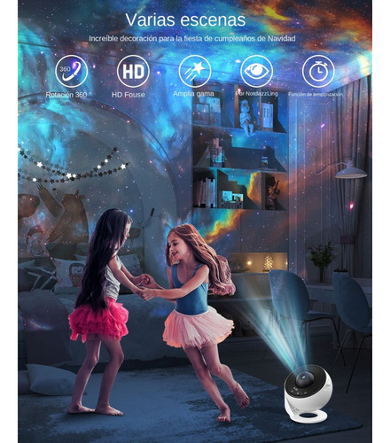 Proyector De Estrellas Cielo Estrellado Luz Nocturna 2023