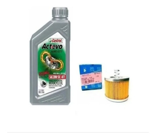 Kit Service Aceite Castrol Filtro V15 Boxer Bm 150 Original