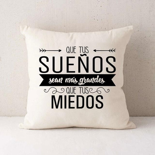 Almohadón Frases Deco Home Living Room Crudo 50x50 Ofertas