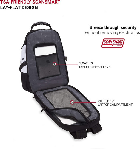 Swissgear 1900 Scansmart Tsa Backpack, For 17'' Laptops Aa