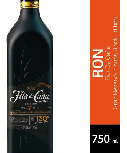 Ron Flor De Caña Gran Reserva 7 Años Black Edition