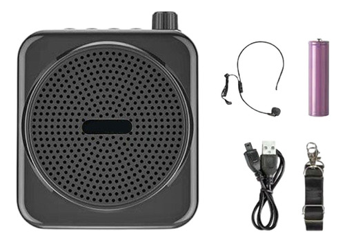 Portátil Mini Amplificador De Voz Alto-falante Preto