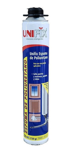 Espuma Selladora Poliuretano 750ml Unifix Para Pistola X 3un