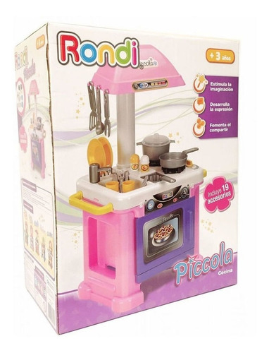 Imagen 2 de 2 de Set De Cocina Y Accesorios Piccola Rondi Color Rosa