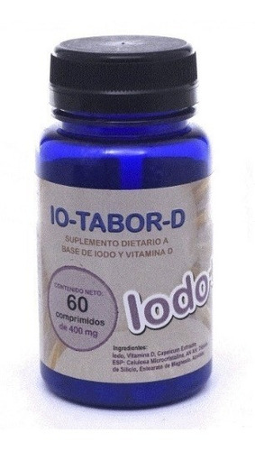 Imagen 1 de 5 de Io Tabor D X 60 Comprimidos - Iodo+ Vit D Laboratorio Tabor