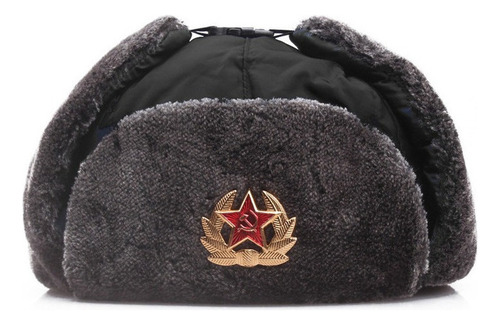 A5+gorra Rusa Shapka Ushanka (gris, Medical 62)