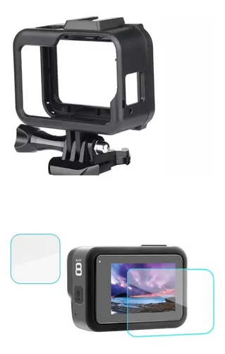 Combo Marco Frame + Pack Vidrios Para Gopro Hero 8 Black