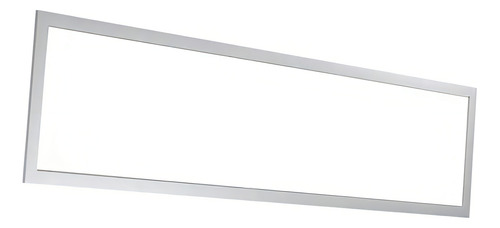 Lámpara LED rectangular empotrada con panel de plafón, 48 W, 120 x 30 cm, color blanco cálido