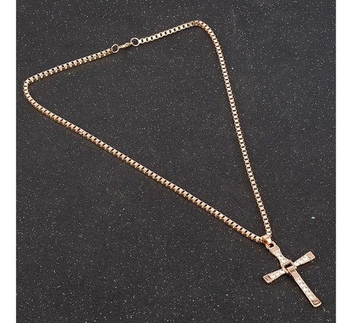 Imagen 4 de 7 de Collar Colgante Toreto Cruz Toretto Cadena