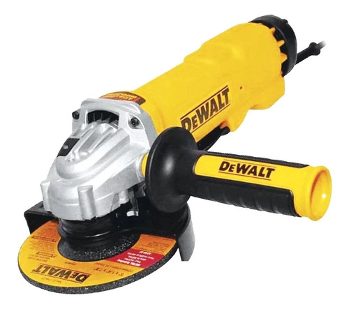 Amoladora angular DeWalt DWE4314N de 50 Hz/60 Hz color amarillo 1500 W 220 V + accesorio