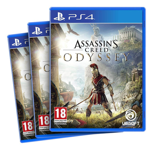 Combo Com 3 Assassins Creed Odyssey Ps4 Midia Fisica
