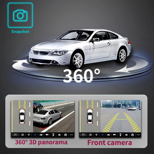 Cámara Automotriz De 1080p Con Vista Panorámica 360°
