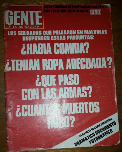 Revista Gente Año 17 N°884 Julio De 1982 Malvinas