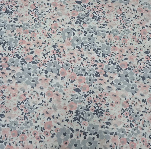 Tela De Sábana Por Metro Percal 60%alg 40%pol 2.4m De Ancho Rosa Claro Flor Chica