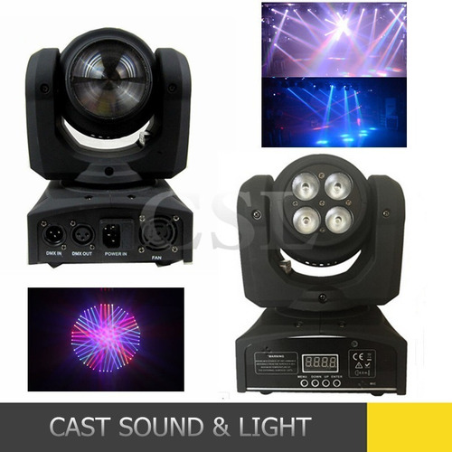 Luz Led Robótica Profesional Doble Cara Dmx Audioritmica