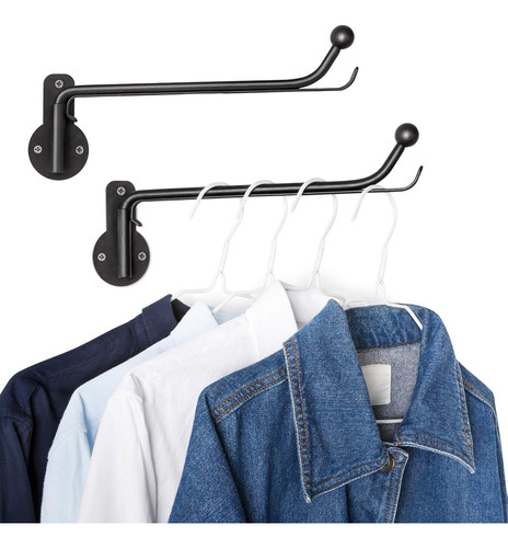 Percha De Ropa Pared Con Brazo Oscilante Y Gancho Valet