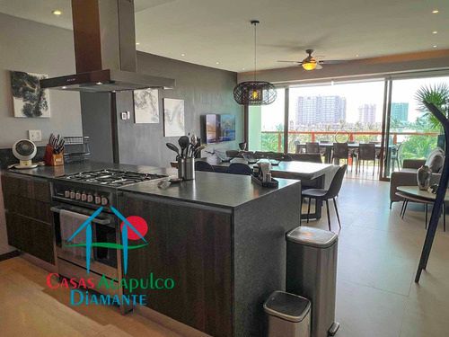Cad La Isla Fiji R5. En Condominio De Playa. Terraza Con Vista A Las Áreas Comunes