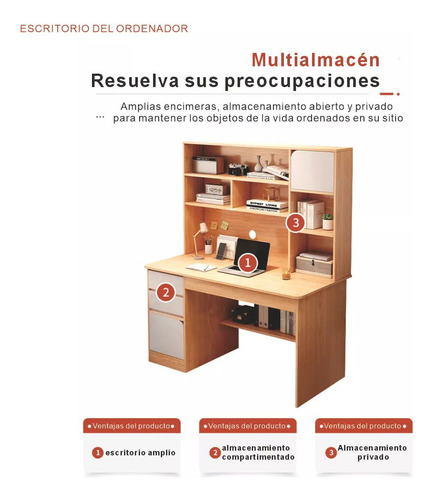 Escritorio Para Computadora Ordenador De Multifuncional