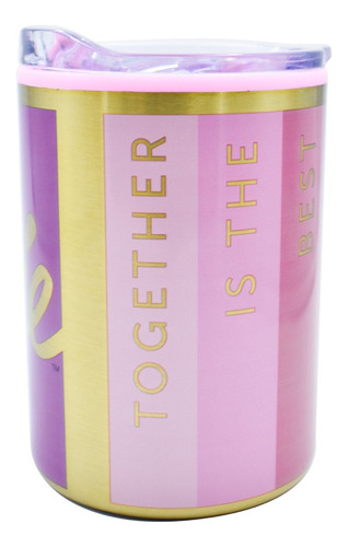 Termo Café Taza Portatil Barbie 350ml Vaso Termico Rosa Colo