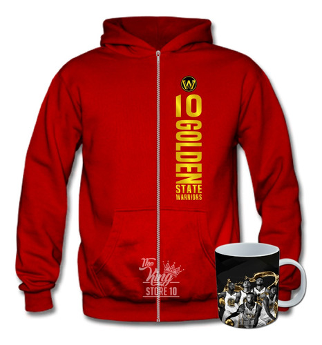 Poleron Con Cierre + Taza Gold Blooded De Golden State Warriors The King Store 10