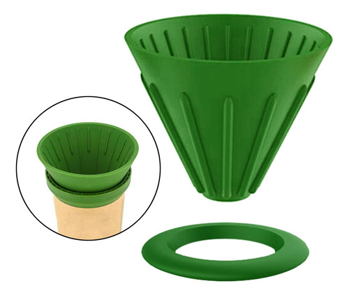 Juego De 2 Tazas De Filtro De Café De Silicona Plegables