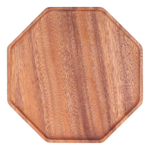 Platos De Madera Para Comida, Placa De Té, Madera Natural, A