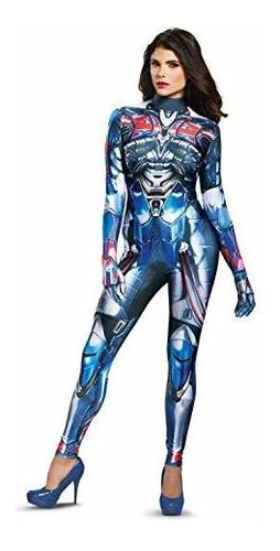 Disfraz Optimus Prime Película De La Mujer Hembra Bodysuit D