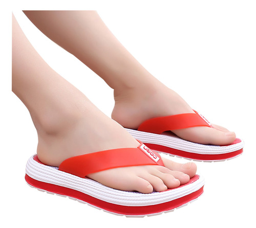 Sandalias Planas Con Chanclas De Talla Grande Para El Hogar,