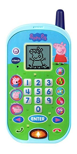Teléfono De Aprendizaje Vtech Peppa Pig Let's Chat, Azul