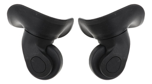 2 Pares De Ruedas De Maleta De Equipaje Duradero Negro