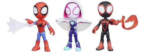 Muñecos Marvel Spidey And His Amazing Friends 3 Pack
