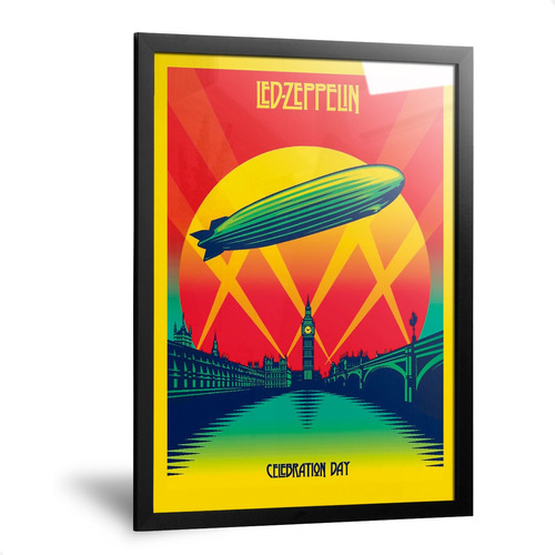 Cuadros Led Zeppelin Celebration Day Enmarcado De 35x50cm