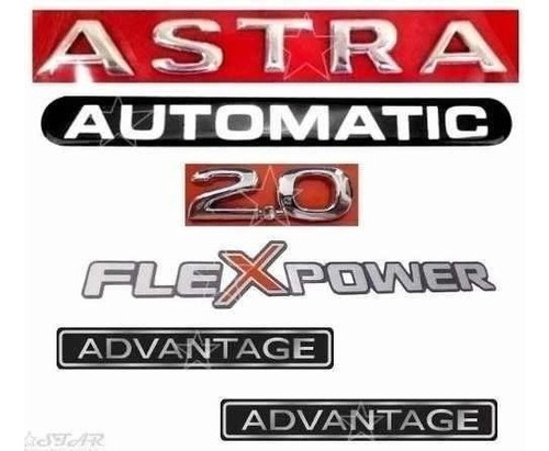 Emblemas Astra Automatic 2.0 Flex Advantage - 2004 A 2011
