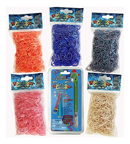 Kit Manualidades Rainbow Loom: Juego De Bandas De Goma Vivia