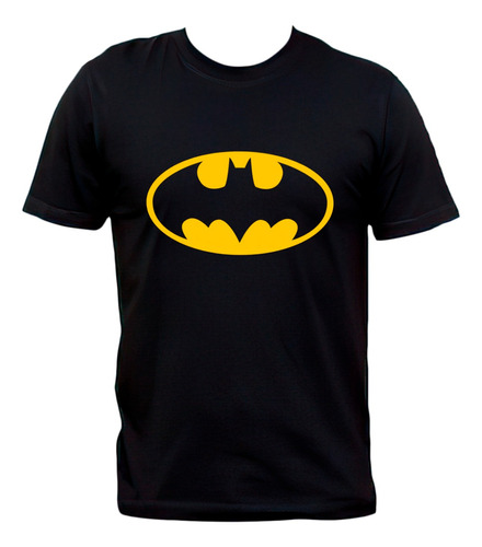 Remera Batman Logo Clásico Dc Comics 100% Algodón