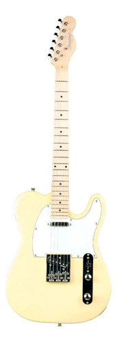 Guitarra elétrica Strinberg TC120S de  choupo ivory verniz brilhante com diapasão de bordo