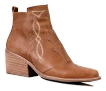 Comprar Botas Mujer Botinetas Taco Medio Foliado Cuero Vacuno Ines