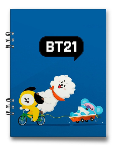 Imagen 3 de 10 de Cuaderno Bt21 15x20 Cms Media Carta 100 Hojas