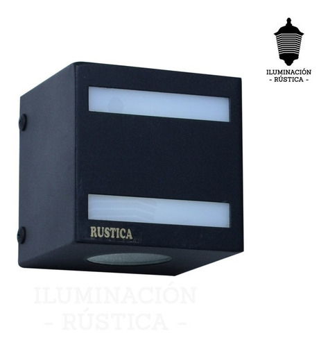 Iluminación De Exterior Aplique Bidireccional Cubo 2 Ranuras