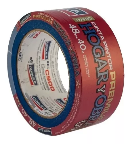 Cinta De Papel Azul Uv Enmascarar Pintor 48 Mm X 40m Doble A - $ 6.336