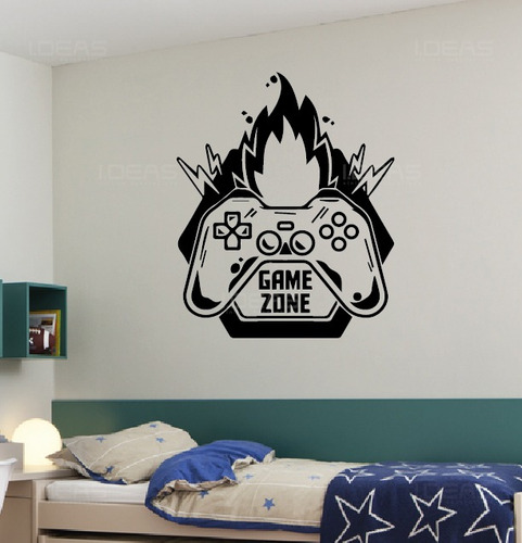 Sticker De Pared Gamer Zone Vinilo Decorativo Gamer Zone 