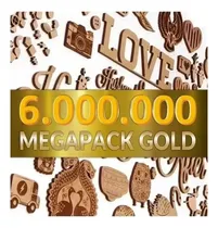Comprar Mega Pack Gold 6.000.000 Vectores De Corte Láser 2d 3d Cnc