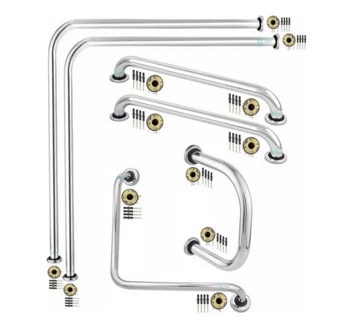 Kit Barras De Apoyo Ancianos Poca Movilidad Silla Ruedas
