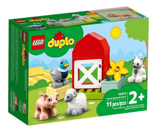 Lego Duplo Cuidado Dos Animais Na Fazenda 11 Peças 10949